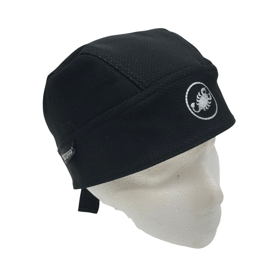 Castelli Windstopper Cycling Bandana Black Reflective Scorpion Logo Made Italy